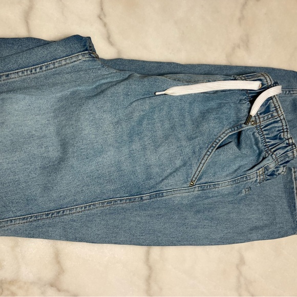 Nordstrom Top shop drawstring jeans size 27 light wash jeans like nwot - Picture 6 of 6
